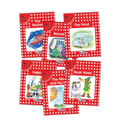 Jolly Phonics Readers, General Fiction, Red Level (pack of 6)