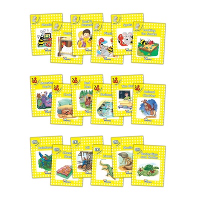 Jolly Phonics Readers, Complete Set Yellow Level (pack of 18)