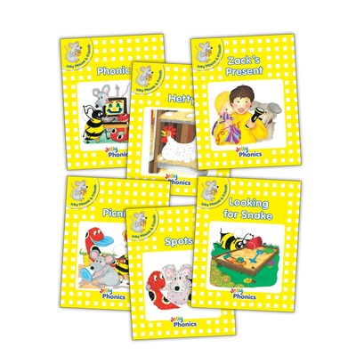 Jolly Phonics Readers, Inky & Friends, Yellow Level (pack of 6)