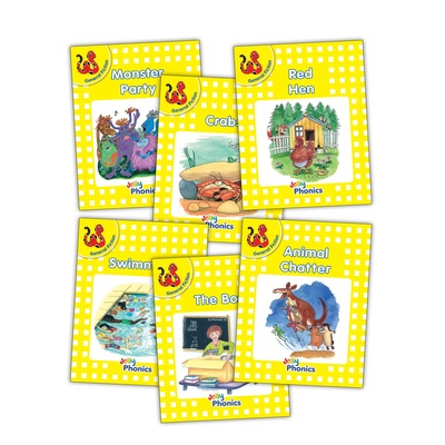 Jolly Phonics Readers, General Fiction, Yellow Level (pack of 6)