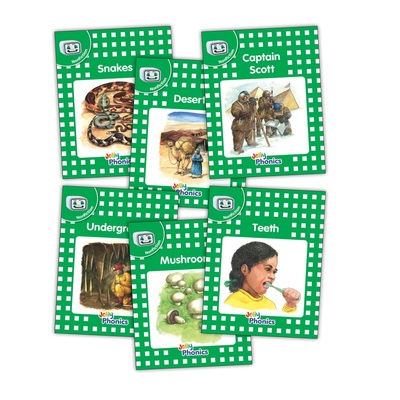 Jolly Phonics Readers, Nonfiction, Green Level (pack of 6)