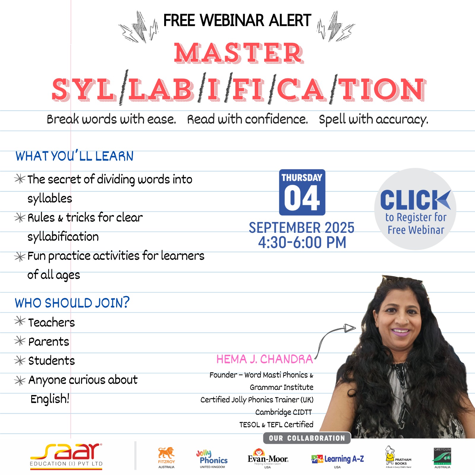Saar Education Webinar